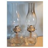 Clear Oil Lamp Set