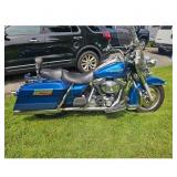2005 Harley-Davidson Motorcycle Blue