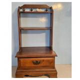 Brown Wooden Manor Cabinet w/ Ornate Pull