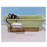 Green CeramicTV Lamp Planter