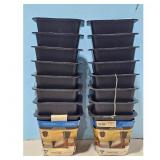 4 Pack Black Mainstays Bed Risers