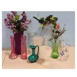 Assorted Decorative Vases  Pitcher Set
