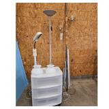 Floor Lamps/ Shades/ Cart