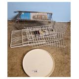 Chrome Wire Rack White Shelving Tray