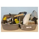 2 Tubs of Kitchen Utensils/cheese Grater