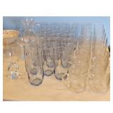 Blue Glass  Tumbler Set / Pitcher