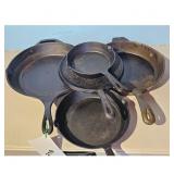 5 Lodge/Wagner/Avid Outdoor Cast Iron Skillets
