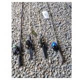 Shakespeare/Southbend Fishing Rods  Reels Set