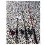 Fishing Rods with Reels Set