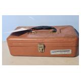 Old Pal Woodstream Tackle Box w/ Fishing Lures