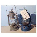 Blue Little Wizard & Gray Dietz Lanterns