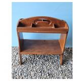 Wooden Magazine 2-tier Rack End Table
