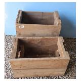 Wooden Crates Storage Decor Set