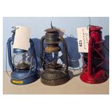 Dietz Little Wizard Lanterns Red Blue Black Set