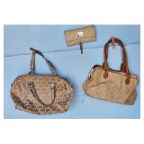 Michael Kors Monogram Satchel  Wallet Set