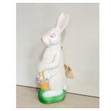Vintage Easter Bunny Blow Mold Light Up Decoration