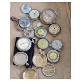NEW YORK POCKET WATCH, OTHER POCKET WATCHES AS IS