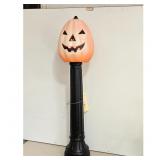 Vintage Halloween Pumpkin Jack-o-Lantern Lamp Post