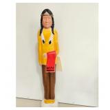 Vintage Native American Indian Figurine Statue Yel