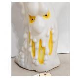 Vintage Halloween Blow Mold Lighted Candle Ghost F