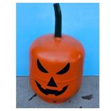 Hand-Painted Propane Tank Pumpkin Halloween Decor