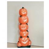 Vintage Stacked Pumpkin Halloween Blow Mold Light