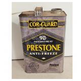 Vintage Prestone Anti-Freeze Cor-Guard Tin Can 1 G