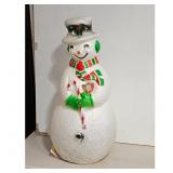 Vintage Light-Up Snowman Christmas Decoration