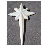 39 Inch White Star Christmas Tree Topper