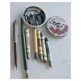 ADVERTISING PENCILS, FOUNTAIN PEN TIPS