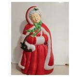 Vintage Mrs. Claus Blow Mold Christmas Yard Decora
