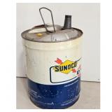 Vintage Sunoco DX 5 Gallon Metal Gas Can