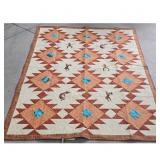 Southwestern Geometric Quilt with Kokopelli and Na
