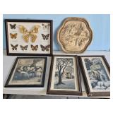FRAMED BUTTERFLY COLLECTION, CALENDAR TOPPER