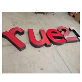 Rue 21 Channel Letters Signage - Red and Black