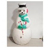 Vintage Light-Up Snowman Christmas Decoration