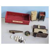 DOLL PARTS, CARGO TRAIL FOR REPAIR, OTHER TIN