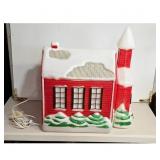 Vintage Blow Mold Christmas House Lighted Decor Re