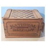 Vintage National Biscuit Company Wooden Crate Ches