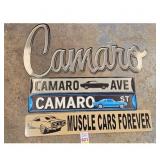 Camaro Muscle Cars Forever Metal Signs Lot