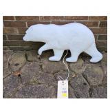Vintage Polar Bear Light-Up Display Sculpture