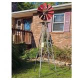 Decorative Metal Windmill Yard Art