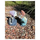 KISSING DUTCH BOY & GIRL GARDEN STATUES