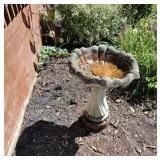 CONCRETE BIRD BATH