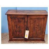Antique Oak Two-Door Cabinet