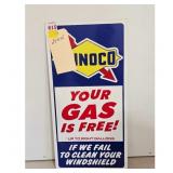 Vintage SUNOCO YOUR GAS IS FREE! Gas Station Sign