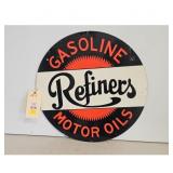 Vintage Gasoline Refiners Motor Oils Round Sign