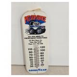 Vintage Goodyear Pit Stop Service Thermometer Sign