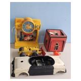 MIGHTY MOUSE WING UP CHILDS TOY CLOCK, RUBBER TYPE