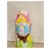 Easter Bunny House Blow Mold Light-Up Decoration